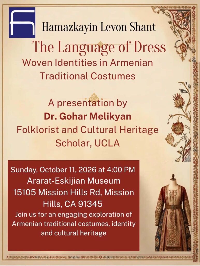 The Language of Dress Woven Identities in Armenian Traditional Costumes by Hamazkayin Levon Shant